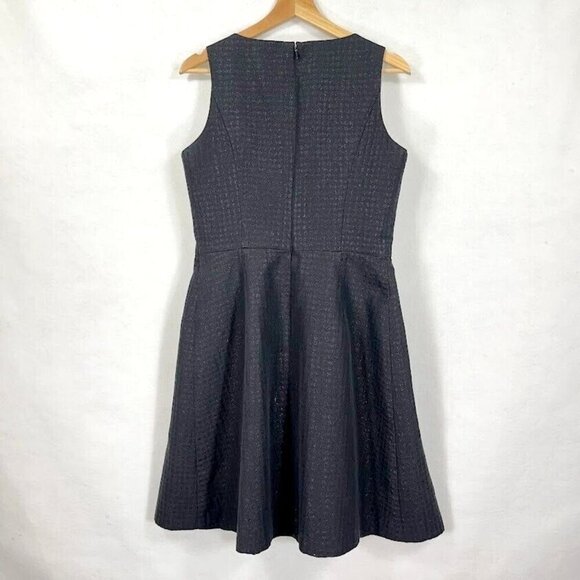 Jessica Howard Sleeveless Fit And Flair Dress Career Classy Dark Academia 12 - Picture 4 of 8